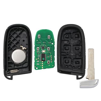 1 Piece 2 Button Smart Remote Key Fob 433MHz 4A Chip Replacement Parts Accessories for Jeep Compass 2015 2016 2017 2018 2019 2020 2021 FCC :M3N-40821302 SIP22