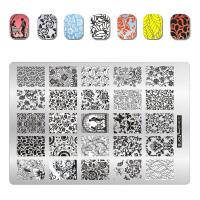 Zjoy-บวกปั๊มแผ่นภาพ Nailart. -ดอกไม้/ลายแผ่นออกแบบลายบนเล็บ14.5X9.5ซม. แสตมป์ศิลปะเล็บแผ่นภาพรูปแบบ34 LMB3824ไน