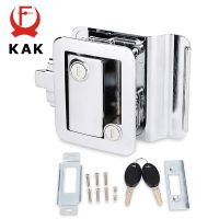 Bernicl KAK Camper Entry Door Lock Handle with Keys Anti-theft Trailer Deadbolt Hardware