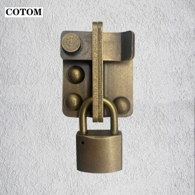 Hasp Latch Safety Door Lock180 Degree Bending Latch Buckle Bolt Anti-theft for Sliding Window Doors Bolt Sliding Lock Door Hardware Locks Metal film r