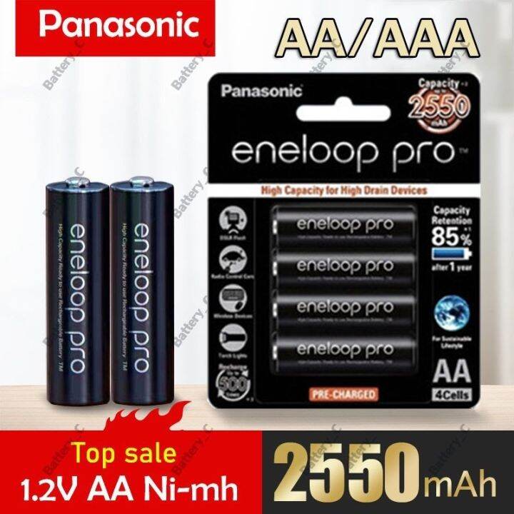 Panasonic Eneloop Pro 2550mah Aa Rechargeable Batteries For Flashlights