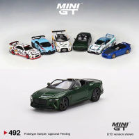 MINI GT 1:64รุ่นรถ Benty Mulliner Bacalar Alloy Die-Cast Vehicle- Scarab Green #492 LHD