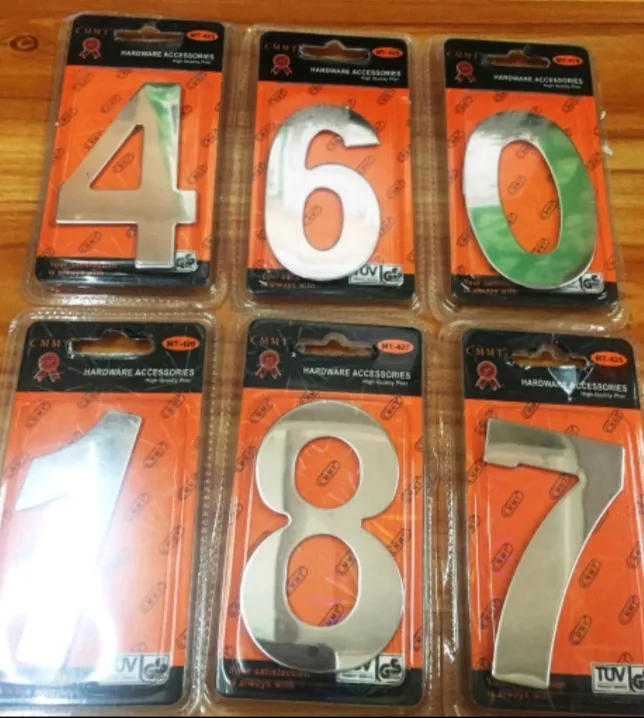 House Door Gate Number stainless with adhesive | Lazada PH