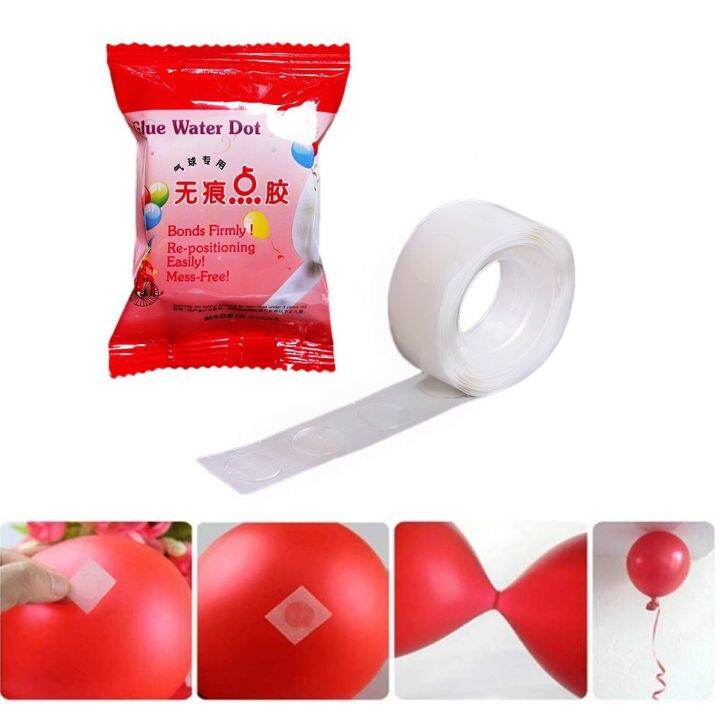 Balloon Dot Glue Dot 100pcs Point Dot Double Sided Removable Adhesive Point Tape for Balloons