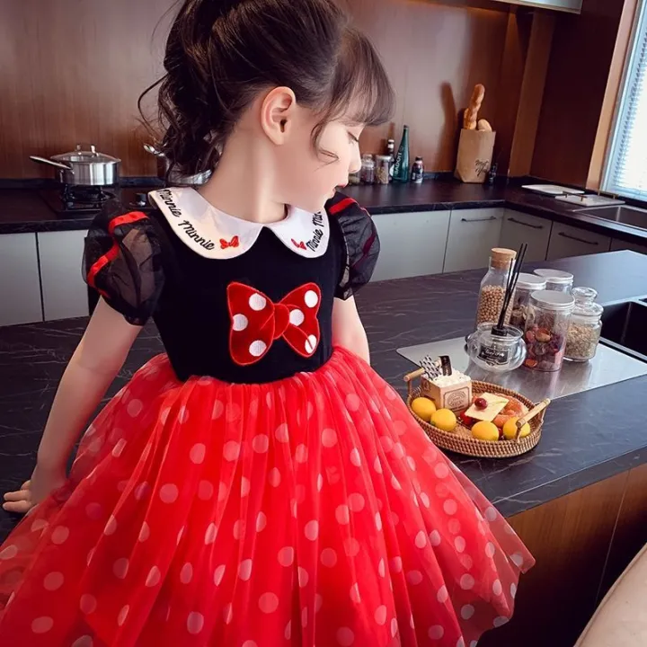 minnie mouse pom pom dress