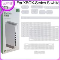 WAYNE คอนโซลเกมกันฝุ่นสำหรับ Xbox ซีรีส์ X/s ฝาครอบกันฝุ่นแจ็คป้องกันฝุ่นคอนโซลตาข่ายกรองกาแฟปลั๊กกันฝุ่น