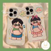 เคสลายกราฟฟิตีแบบย่อยสลายได้,เคสโทรศัพท์ที่เป็นมิตรกับสิ่งแวดล้อมใช้ได้กับ iPhone 11 13 14 15 12 Pro Max 15 7 6S Plus XR 7Plus X XS MAX SE 2020ลายการ์ตูนน่ารักเด็กผู้ชายเด็กผู้หญิงอ้วน