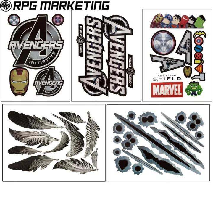 45 Pcs Avenger Car Sticker Vinyl Car Sticker Decal Lazada PH