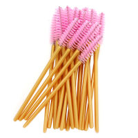 500pcs Mix Color Makeup Brushes Disposable Eyelash Mascara Brushes Gold Wands Nylon Eyelash Comb Brushes Make Up brushes 5 color