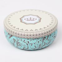 Nordic Tinplate Box Vintage Flower Printed Candy Metal Gifts Boxes DIY Scented Candle Container Kitchen Tea Storage Cans Jar