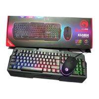 Marvo KM404 ชุดมีไฟ คีย์บอร์ด Rainbow และเมาส์6ปุ่มมีไฟ7สี USB Keyboard Combo