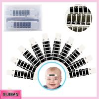 XIJIBAN 30PCS เซลเซียสและฟาเรนไฮต์ แถบอุณหภูมิ การทดสอบอย่างรวดเร็ว อ่านทันที สติกเกอร์ติดอุณหภูมิ ใช้ซ้ำได้ แถบวัดอุณหภูมิหน้าผาก เช็คอุณหภูมิเด็กผู้ใหญ่