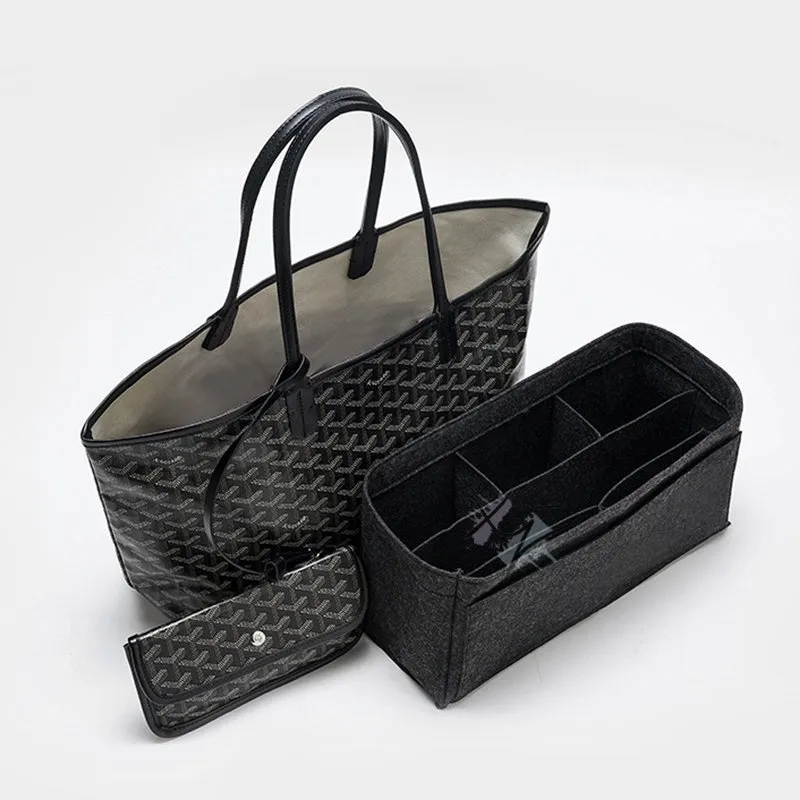 Suitable for Felt Insert Bag Organizer Fits Goyard GM PM Women's Tote Bag  Handbag Clutch Bag Support Split Organize Lining