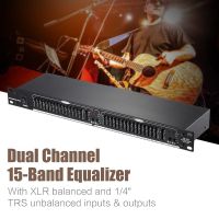 EQ-215 Dual Channel 15-Band Equalizer 1U Rack Mount