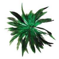 Approx. 200Pcs Dyed Decoration Rooster Cock Feather Green