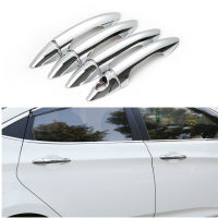 FUNDUOO สำหรับ Hyundai Accent I25 2010 2011 2012 2013 2014 2015ใหม่ Chrome Car Door Handle Cover Trim สติกเกอร์จัดส่งฟรี