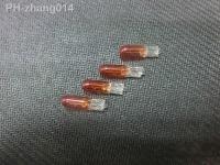 10Pcs DC 12V 2W 286 T5 W2W Amber Glass Car Bulb Halogen Bulbs Lamp Automobile Wedge Dashboard Gauge Instrument Lights