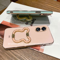 ใหม่เคส OPPO A58 4G เคส Phone Case ขายดีฝาหลังตัวชุบโลหะหรูหรากับคุณภาพสูงพับได้หมีที่วางโทรศัพท์เคสนิ่ม OPPOA58 4G 2023