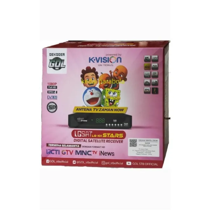 Receiver Parabola LGSAT STARS Star Gardiner Ottimo include voucher 50rb