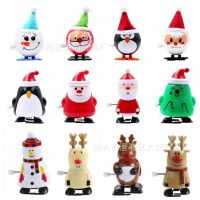 【CW】 New Christmas Clockwork Doll Gifts Santa Claus Penguin Elk Snowman Walking Toy Kids Favor Xmas 2022 Decor For Home New Year 2023