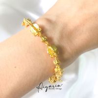 Crown Flower Luck Love bracelet thai styles สร้อยข้อมือดอกรัก ดีไซน์ไทย ใส่ออกงานสวย