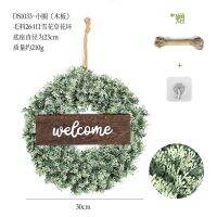 【HOT】 simulation hanging frost snow grass cross-border door and window wall decoration plant artificial