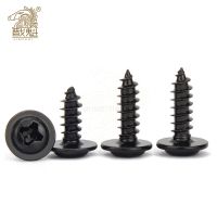 Hardware Black Screw PWA Cross Round Head With Cushion Self-tapping Screw Pan Head M1.4 M1.7 M2 M2.3 M2.6 M3 M3.5 M4