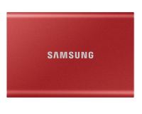 2 TB PORTABLE SSD (เอสเอสดีพกพา) SAMSUNG T7 (RED) (MU-PC2T0R/WW)