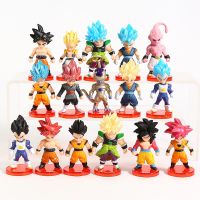 เซ็ตตุ๊กตาดราก้อนบอลของเล่นโมเดล Goku Gohan Gogeta Gogeta Gogeta Golo Majin Buu Cell Q