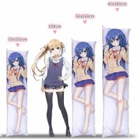 Dakimakurra อะนิเมะปลอกหมอน yuğha inori พิมพ์สองด้านขนาดชีวิตร่างกายปลอกหมอน