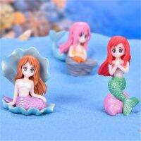 [Toy City] 4Pcs Miniatures Figurines Shell Mermaid Micro Landscape DIY หัตถกรรม Bonsai Fish Tank เครื่องประดับเดสก์ท็อปหน้าแรก Aquarium ตกแต่ง