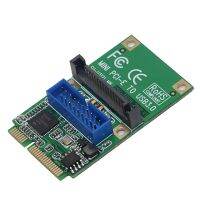 Mini PCI-E 3.0 Expansion Card Mini PCI-E to USB3.0 Front Header 19/20PIN Riser Card USB Hi-Speed Converter