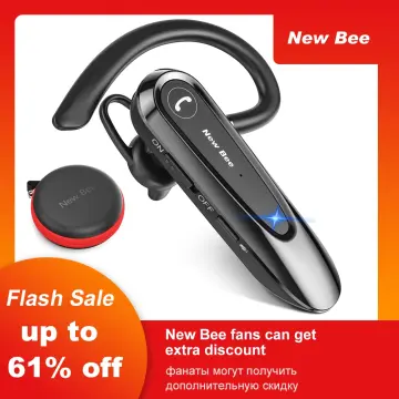 New Bee B45 Bluetooth 5.0 Headset Wireless Earphone Headphones with Dual  Mic Earbuds Earpiece CVC8.0 Noise Reduction for Driving