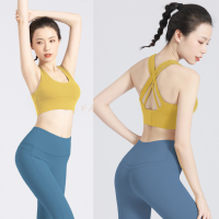 EVE-YOGA-616 Lulu Sport Bra ♥มีฟองน้ำ♥ปรับได้ 3 ขนาด♥เว้าหลังทรงสวย♥ใส่กระชับ สปอร์ตบราฟิตเนส สปอร์ตบราออกกำลังกาย