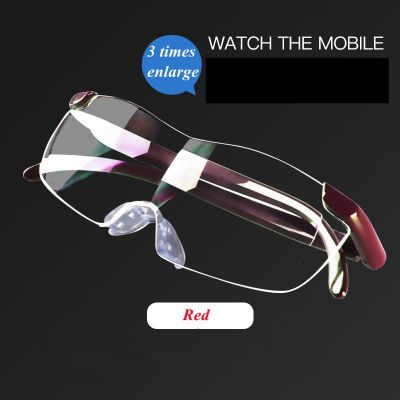 3.0 times Magnifying Glass Reading Glasses Big Vision 400 up Presbyopic Glasses Magnifier Eyewear Presbyopia