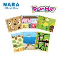 NARA PLAYMAT แผ่นพลาสติกรองปั้น แผ่นใหญ่ สีสวยสดใส แกะดินน้ำมันออกง่าย *มีให้เลือก 6 ลาย*