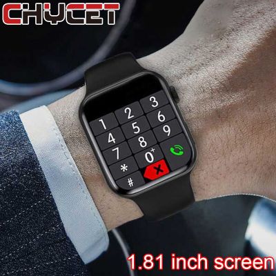 ZZOOI CHYCET IWO Smart Watch Men Women 1.81 Inch Smartwatch 2023 Bluetooth Call Music Heart Rate Fitness Tracker Clock For Android IOS