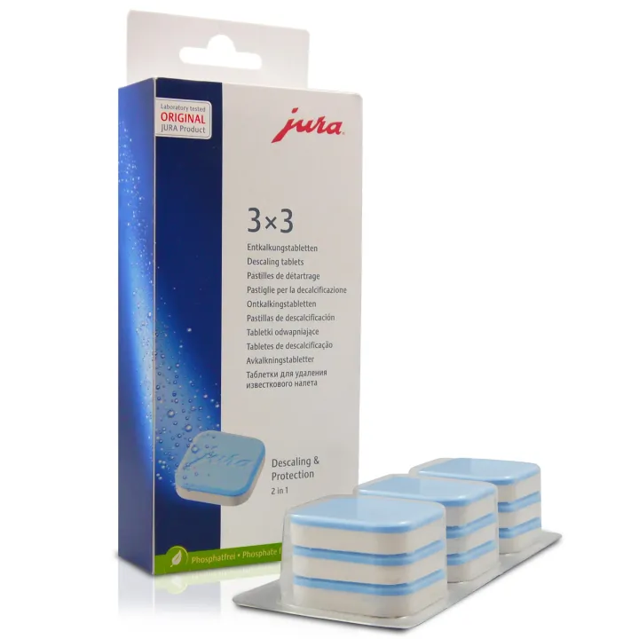 Jura Decalcifying/Descaling Tablets (9 tablets) for all Automatic