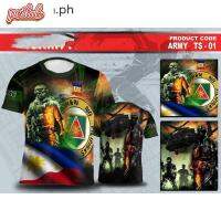 （Can Customizable）ARMY OF TACTICAL T-SHIRT and Shorts MAN Full Sublimation 3D Print T-Shirt Summer Breathable Short Sleeve Tee peilua（Adult and Childrens Sizes）