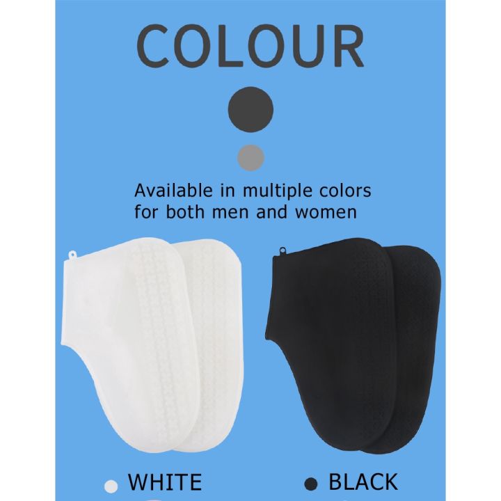 cod-ready-stock-thick-silicone-rain-cover-non-slip-outdoor-shoe-cover-waterproof-shoe-cover