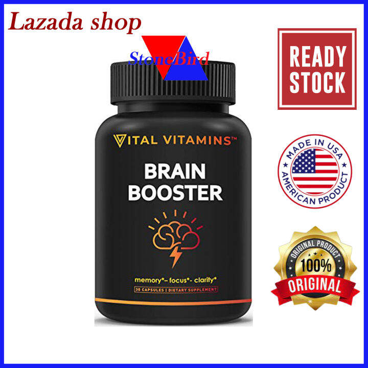 Brain Supplement Nootropics Booster 30 Capsules Enhance Focus Boost Concentration Improve 6469