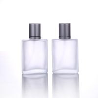 Jxcaih 1Pcs 30ml Flat-Top Frosted Translucent Glass Spray Perfume Bottle Can Fill The Empty Cosmetic Container