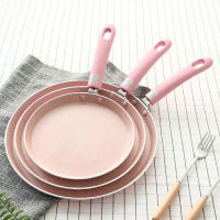 10 8 inch breakfast cake pot pizza plate fried egg non-stick baking pot omelette pans frying pan Japanese style pink cookware pan