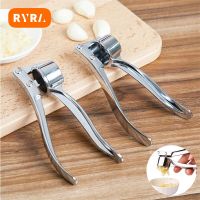 RYRA Stainless Steel Garlic Press Crusher Kitchen Cooking Vegetables Ginger Squeezer Masher Handheld Ginger Mincer Manual Tools Graters  Peelers Slice