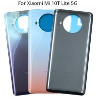 ใหม่สำหรับแบตเตอรี่ Mi 10T Lite 5G ฝาหลังหน้าจอโทรศัพท์3มิติเคสกระจกนิรภัย Mi 10T Lite พร้อมกาวสำหรับเปลี่ยน