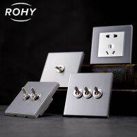 【cw】 Wall 220V 1G2G3G4G Toggle Lever 86 Concealed Metal Panel