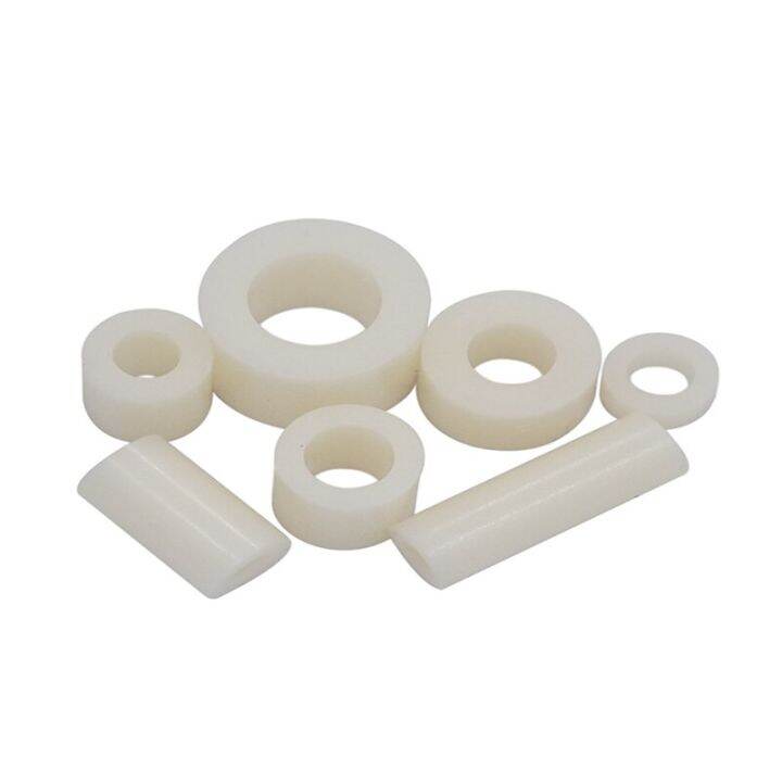 20-50pcs-m3-m4-m5-m6-m8-white-black-abs-non-threaded-spacer-round-hollow-standoff-washer-pcb-board-spacer-nails-screws-fasteners