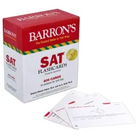 English original Barron NEW SAT Cards Barrons NEW SAT Flash Cards original SAT exam English reference book all English