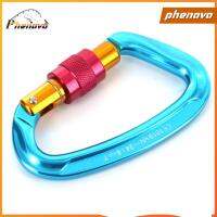 Phenovo เกลียวล็อคเดินป่าปีนผากลางแจ้งหัวเข็มขัด Carabiner 24KN