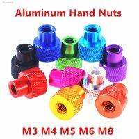 ♀ 5/2pcs M3 M4 M5 M6 M8 Through hole Aluminum Frame Hand Tighten Flange Nut Step Knurled Thumb Nut